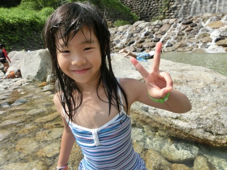 サマーキャンプ 水遊び編 東京 幼児向けチアダンス チアリーディング クローバー体操教室